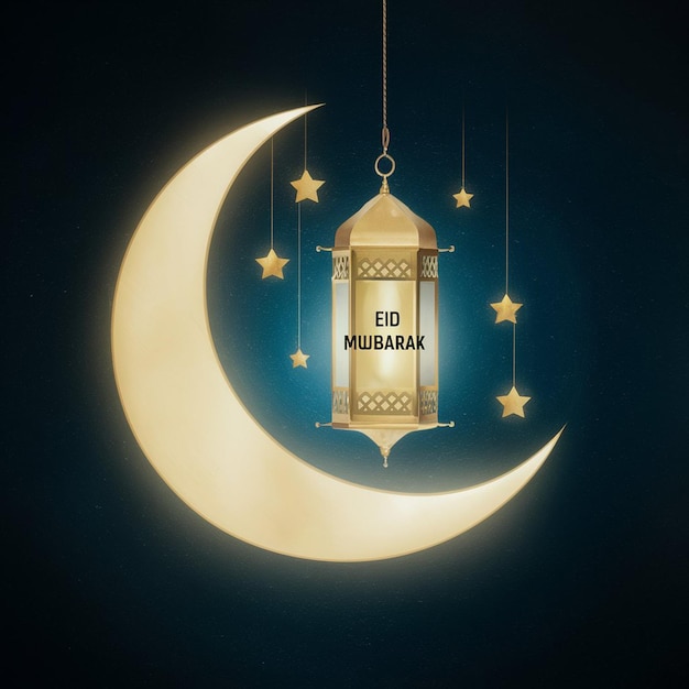 um fundo azul com uma lua crescente e as palavras quot energi quot sobre ele