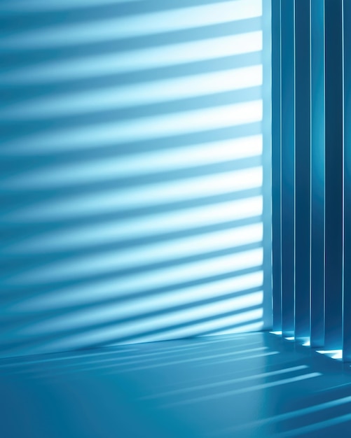 Um fundo azul refrescante com uma textura metálica lisa acentuada por raios de luz solar