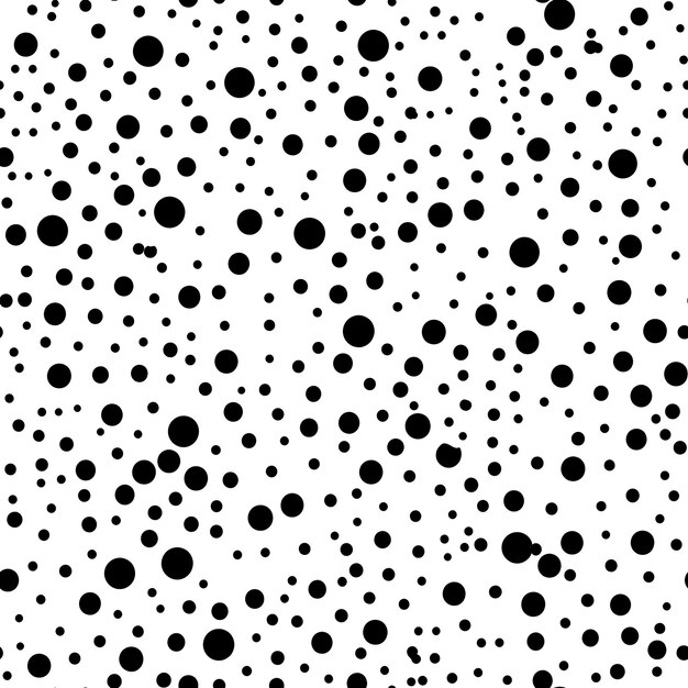 Foto um fundo branco com pontos e pontos pretos nele