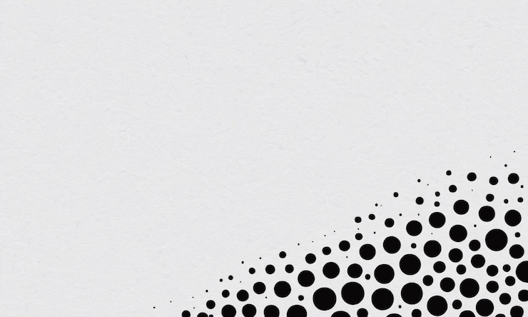 Foto um fundo branco com pontos pretos