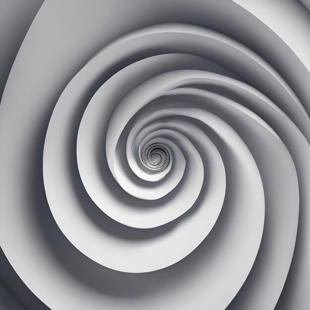 Um fundo branco com um desenho em espiral