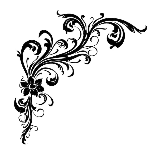um fundo branco com um desenho que diz floral