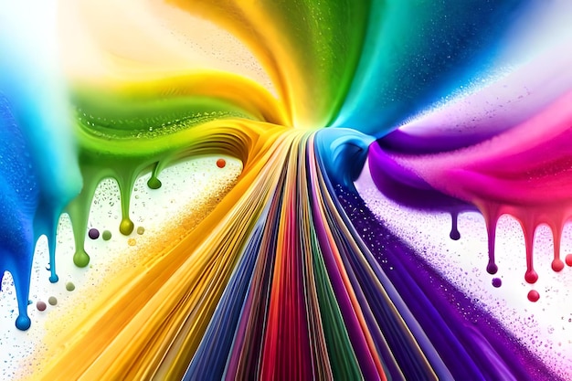 Foto um fundo colorido arco-íris com a palavra amor nele