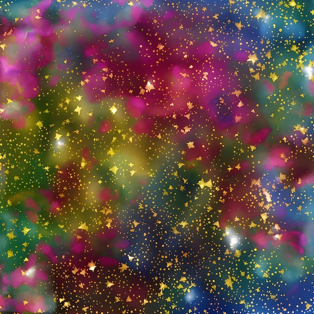 Foto um fundo colorido com estrelas e a palavra estrelas