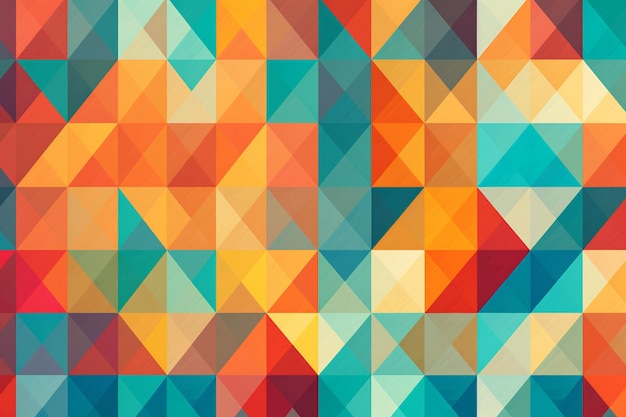 Um fundo colorido com formas geométricas e quadrados