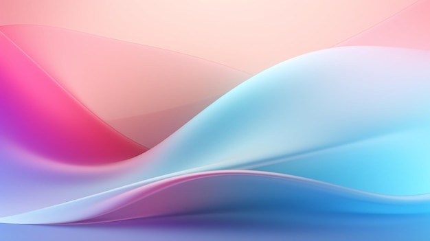 Um fundo colorido com ondas azuis e rosa.