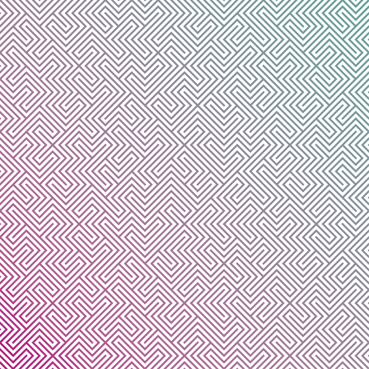 Foto um fundo colorido com padrões geométricos como zigzag