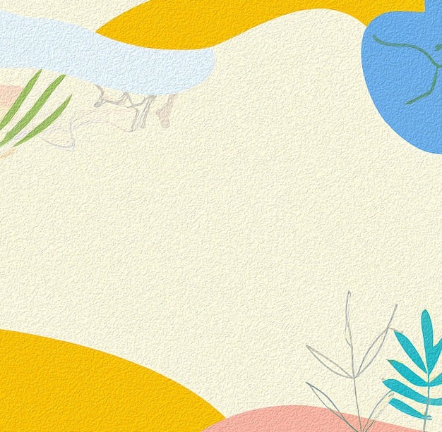 Um fundo colorido com um design azul e amarelo.