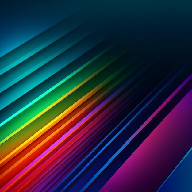 Um fundo colorido com um fundo azul e um fundo colorido do arco-íris.