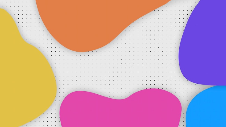 Foto um fundo colorido com um fundo branco e um ponto preto que diz 'eu te amo'