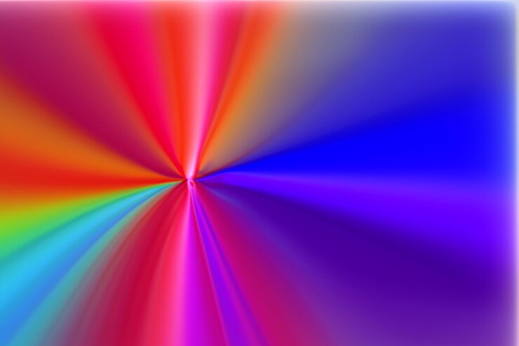 Foto um fundo colorido com um padrão colorido de arco-íris