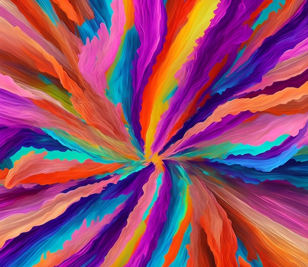 Um fundo colorido com um padrão colorido de linhas e cores.