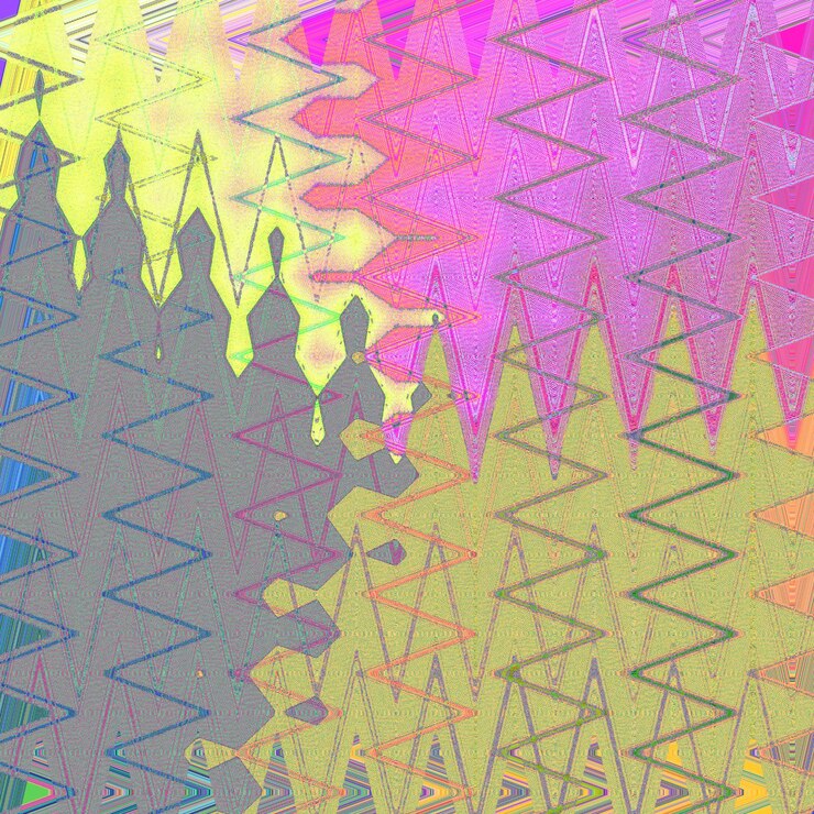 Foto um fundo colorido com um padrão colorido e a palavra z nele