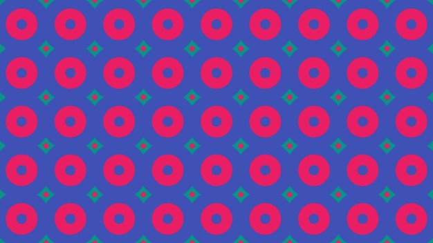 um fundo colorido com um padrão de círculos e um fundo verde e rosa e azul.