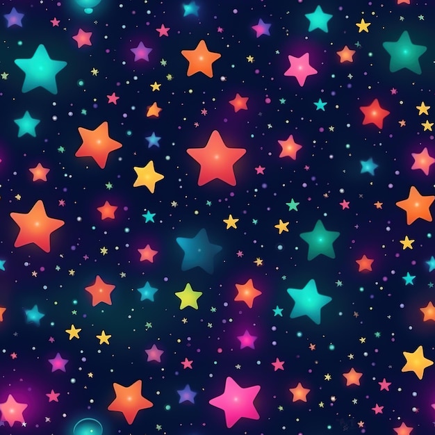 Um fundo colorido com um padrão de estrela