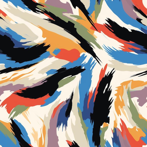 Um fundo colorido com um padrão de formas geométricas coloridas, abstratas e coloridas.
