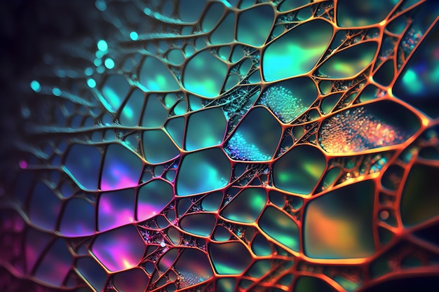 Um fundo colorido com um padrão de gotas de água.