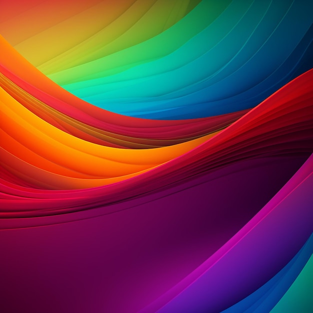 Um fundo colorido com um padrão de ondas coloridas.
