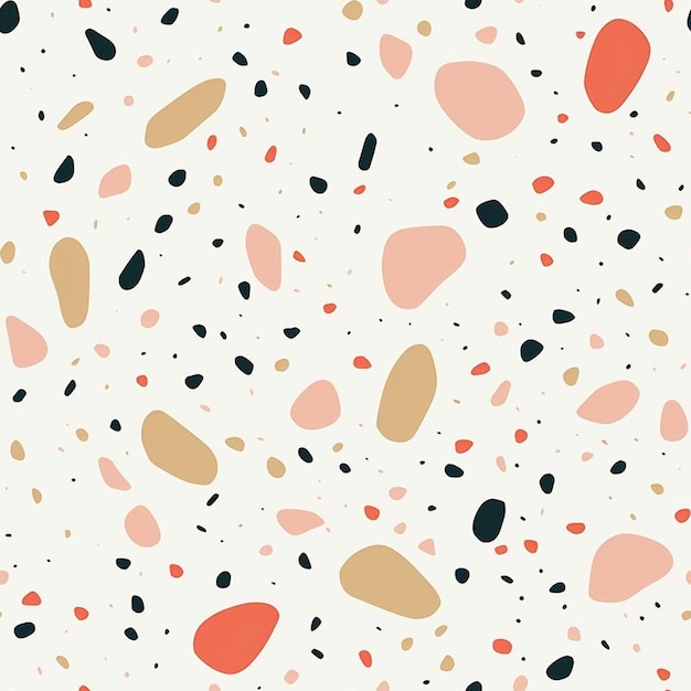 Um fundo colorido com um padrão de pontos e pontos com um fundo branco.