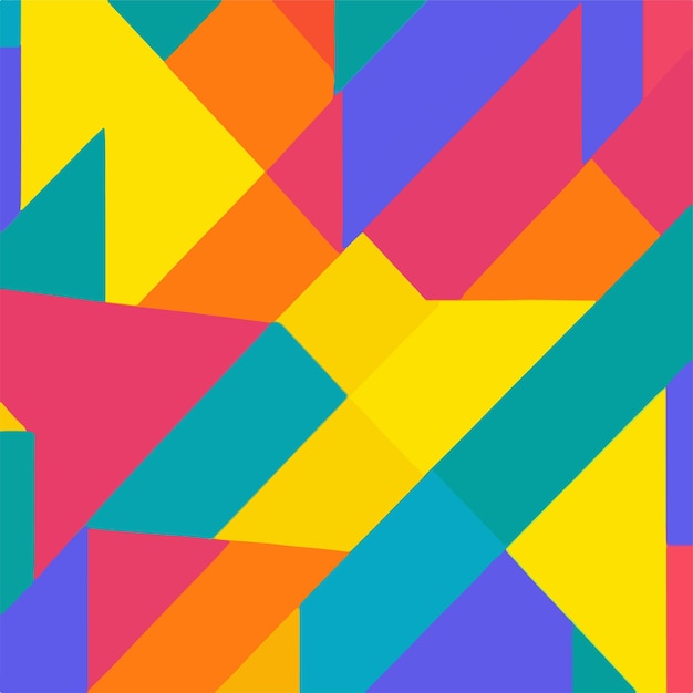 Um fundo colorido com um padrão de triângulo colorido