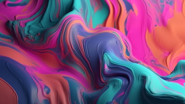 Um fundo colorido com uma textura de tinta colorida.