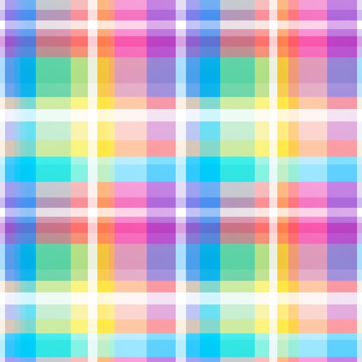 Foto um fundo colorido de arco-íris com um padrão de quadrados