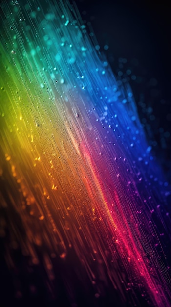 Foto um fundo colorido do arco-íris com um fundo do arco-íris.