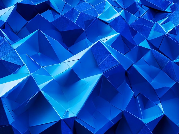Um fundo com forma de polígono azul elétrico