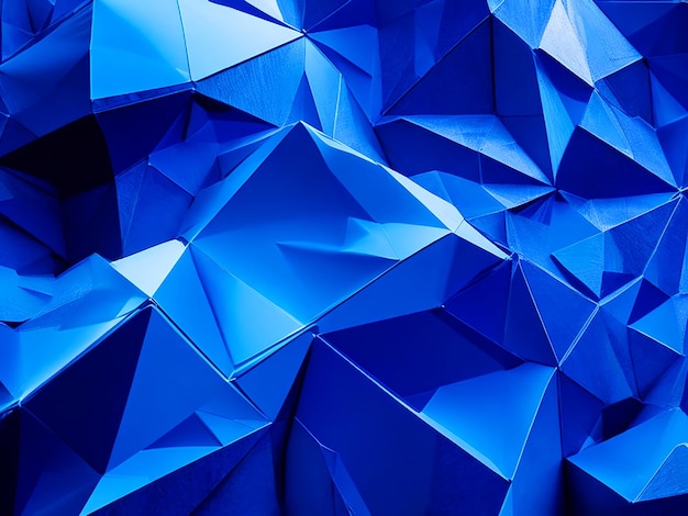 Um fundo com forma de polígono azul elétrico