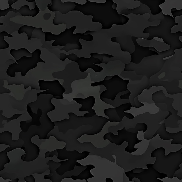 um fundo de camuflagem preto e branco com um fundo preto generativo ai