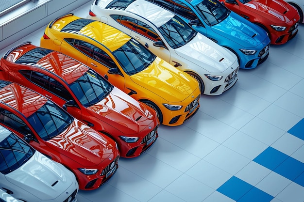 Foto um fundo de carros desportivos