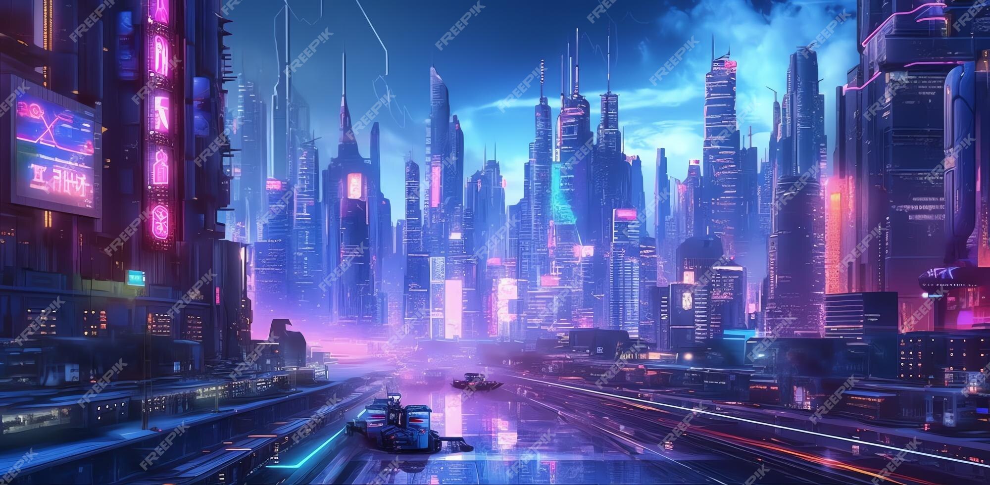 Você viveria nessa cidade futurista? #trending #fyp #cyberpunk #futuri