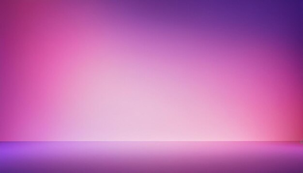 um fundo de estúdio um brilho em luzes cor-de-rosa e roxa