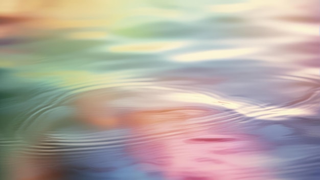 Foto um fundo de manchas de água macia e cores mutantes uma sensação de ternura e harmonia