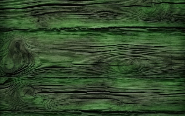 Foto um fundo de padrão de superfície de madeira verde fundo de papel de parede de textura de madeira ai gerado