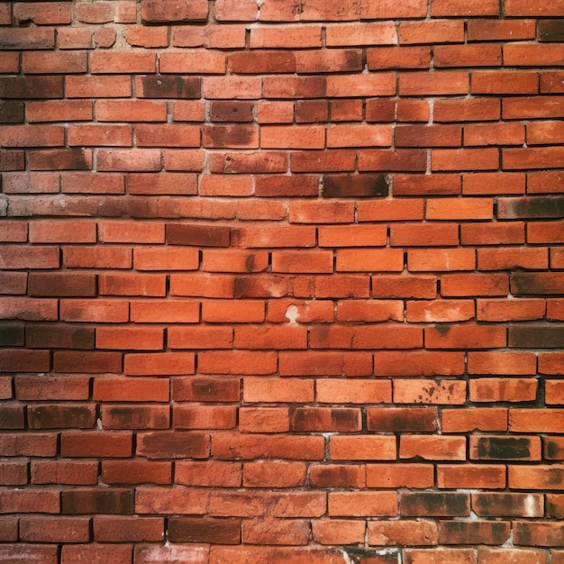 Um fundo de parede de tijolo vermelho