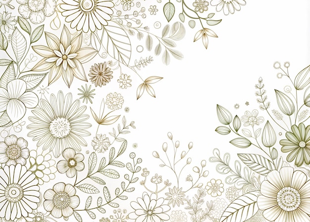 um fundo floral com um padrão floral