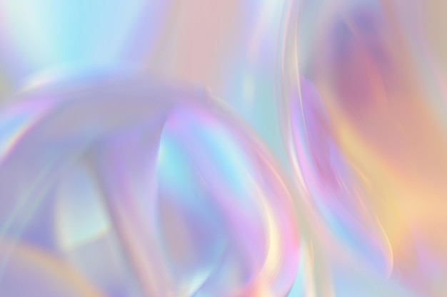 um fundo holográfico liso com um redemoinho colorido do arco-íris