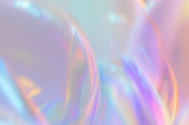 um fundo holográfico liso com um redemoinho colorido do arco-íris