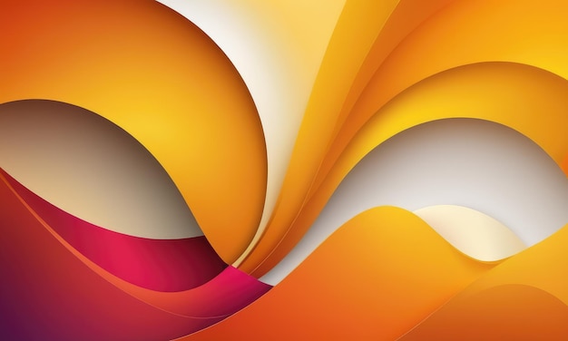 Um fundo moderno com padrões abstratos nas cores amarelo e laranja