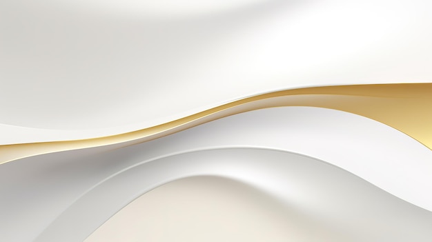 Um fundo moderno e simples com curvas lisas de ouro branco