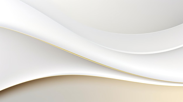 Um fundo moderno e simples com curvas lisas de ouro branco