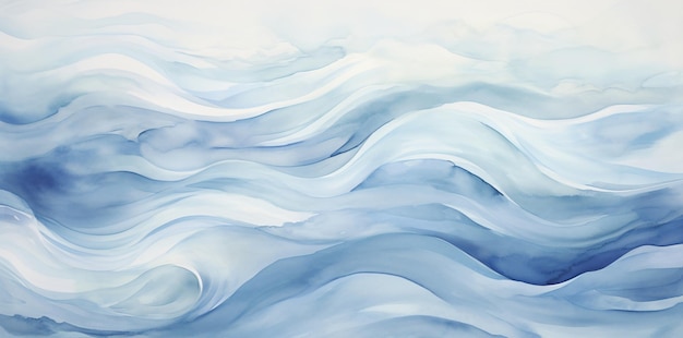um fundo ondulado de aquarela é mostrado no estilo de tons silenciados surrealismo