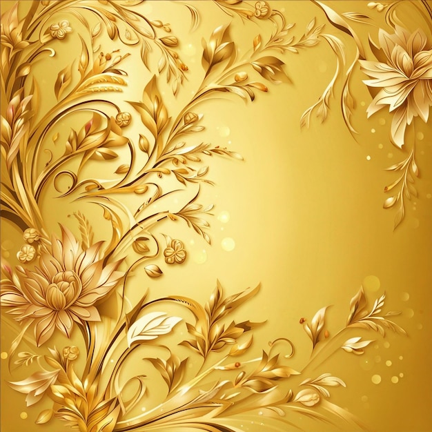 Foto um fundo ornamental dourado