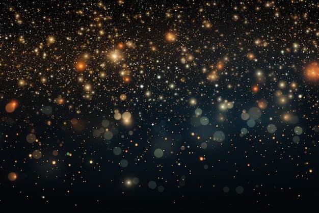 um fundo preto com luzes isoladas no estilo do grupo de arte das estrelas