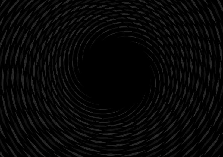 Um fundo preto com um padrão circular e as palavras "luz" nele.
