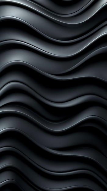 Um fundo preto com um padrão ondulado.