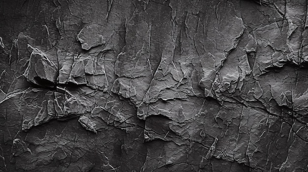 Foto um fundo preto com uma textura áspera de tinta cinza.