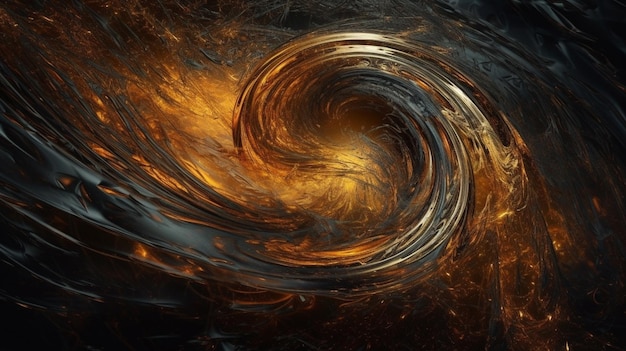 Um fundo preto e laranja com um desenho em espiral que diz 'fogo'