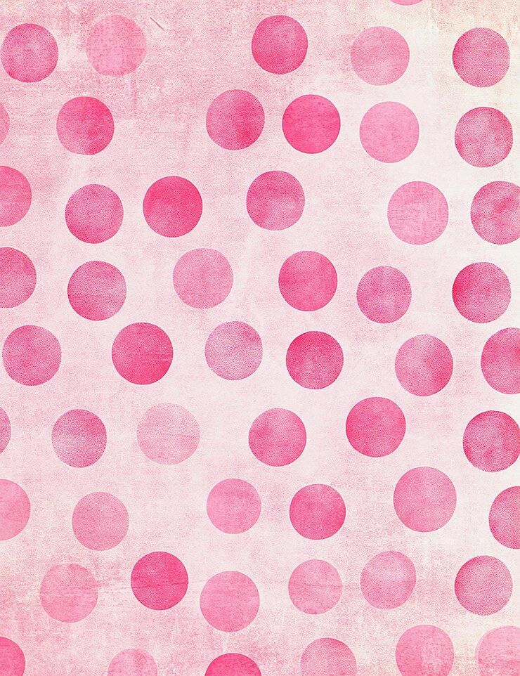 Foto um fundo rosa e branco com pontos rosados
